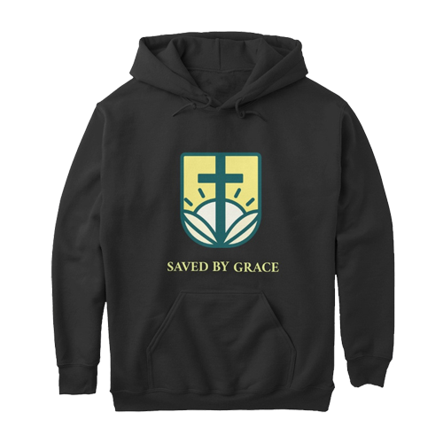 Saved By Grace Sunrise Cross classic pullover hoodie