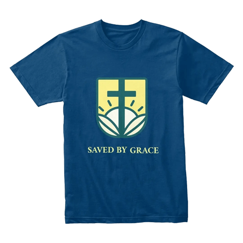 Saved By Grace Sunrise Cross classic tee